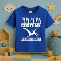 My Human Costume I'm A Pterodactyl Halloween Dinosaur Gift Toddler T-Shirt thumb 3