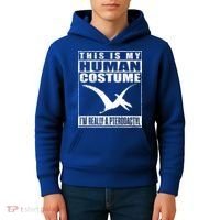 My Human Costume I'm A Pterodactyl Halloween Dinosaur Gift Kids Hoodie thumb 4