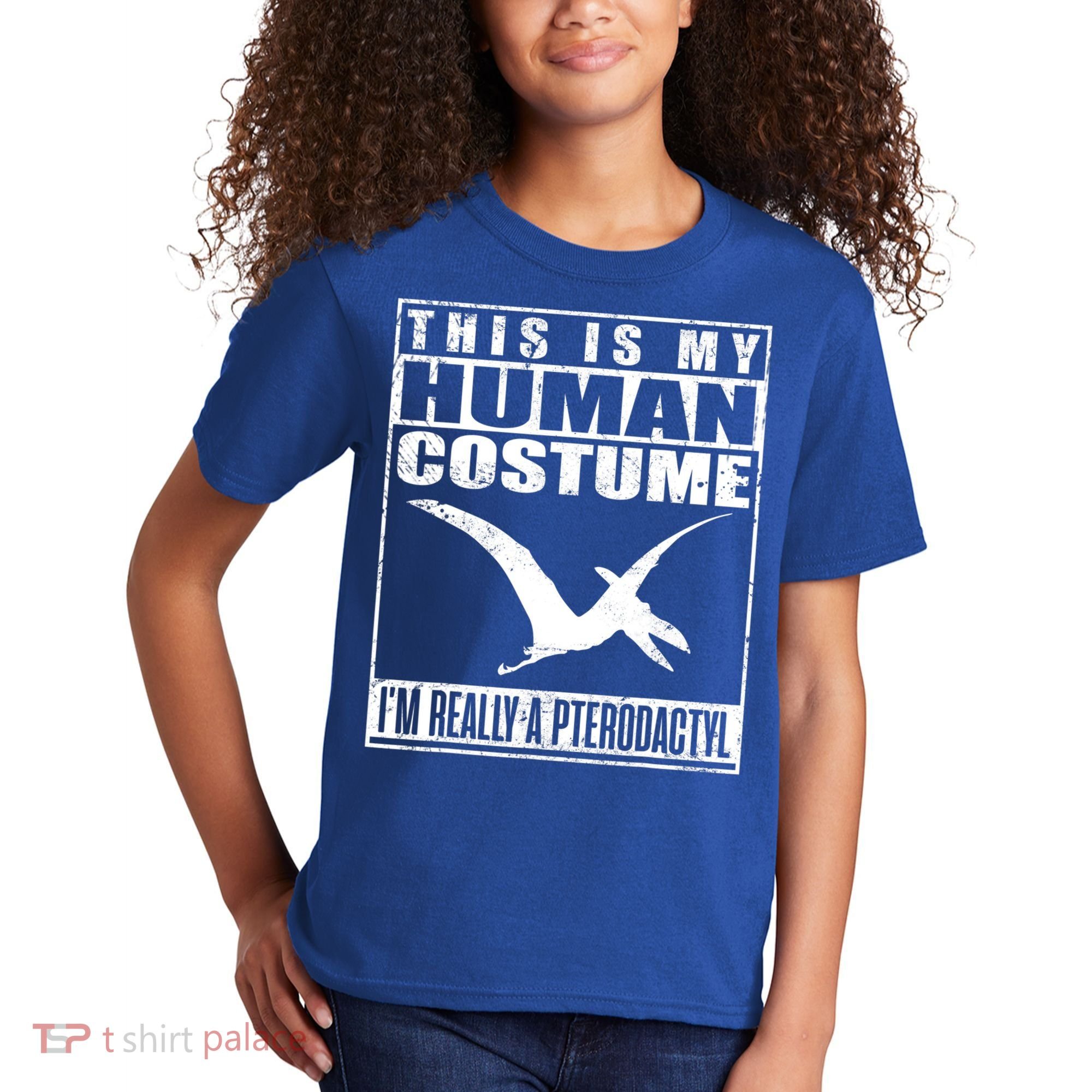 My Human Costume I'm A Pterodactyl Halloween Dinosaur Gift Kids T-Shirt