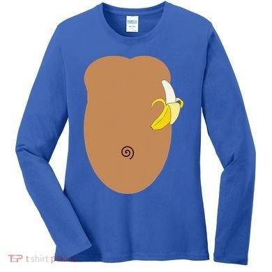 Monkey Halloween Costume Women's Long Sleeve Shirt