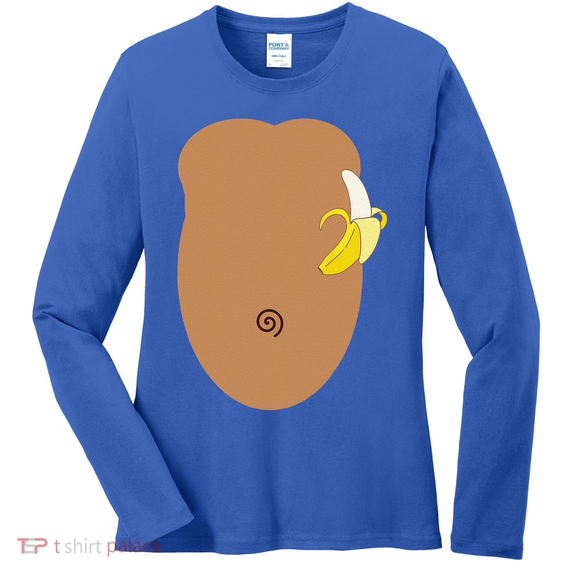 Monkey Halloween Costume Women's Long Sleeve Shirt