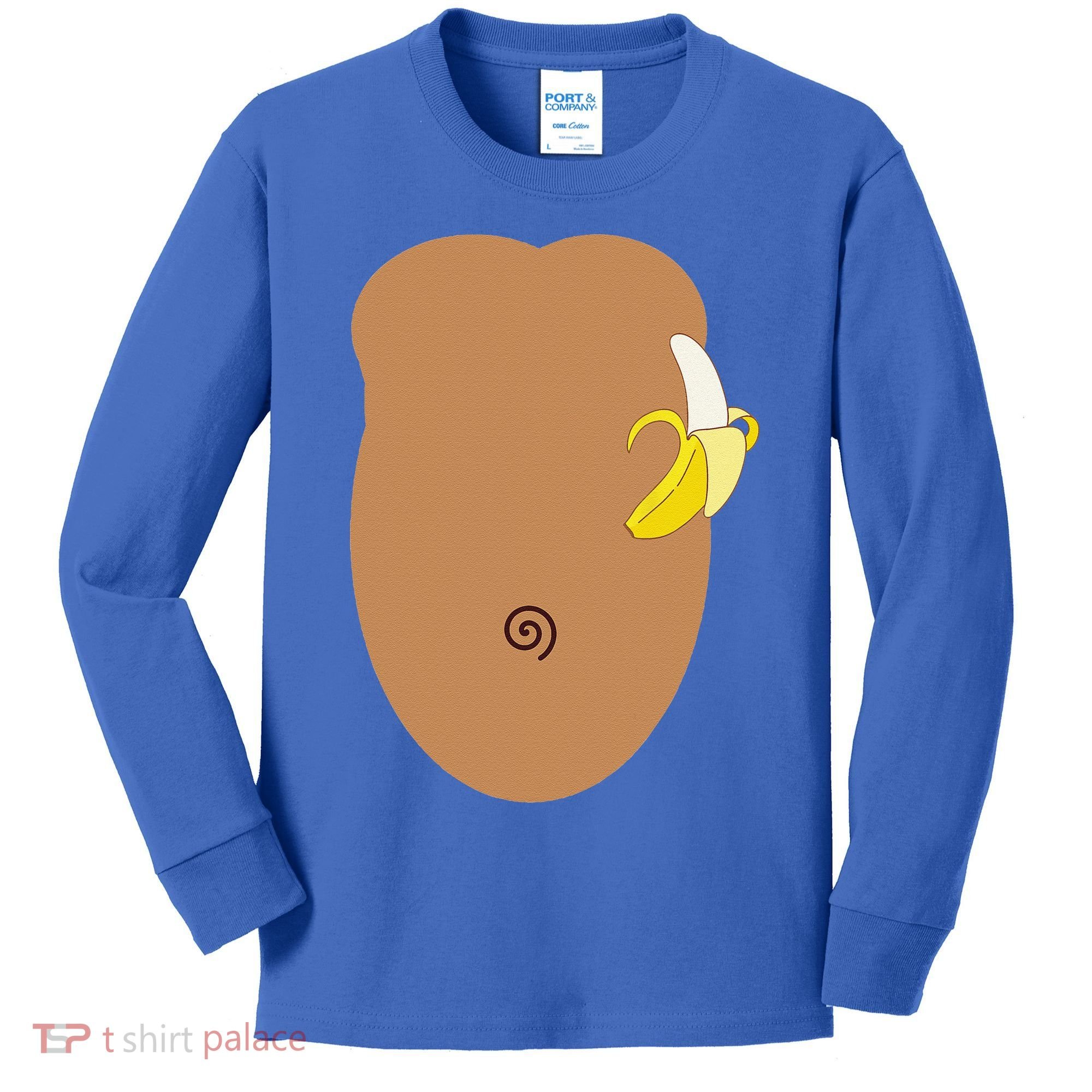 Monkey Halloween Costume Kids Long Sleeve Shirt