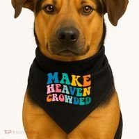 Make Heaven Crowded Bible Verse Gift USA-Made Doggie Bandana thumb 1
