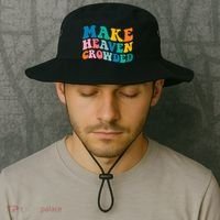 Make Heaven Crowded Bible Verse Gift Bucket Hat thumb 2
