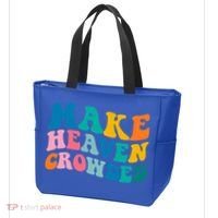 Make Heaven Crowded Bible Verse Gift Tote Bag thumb 3