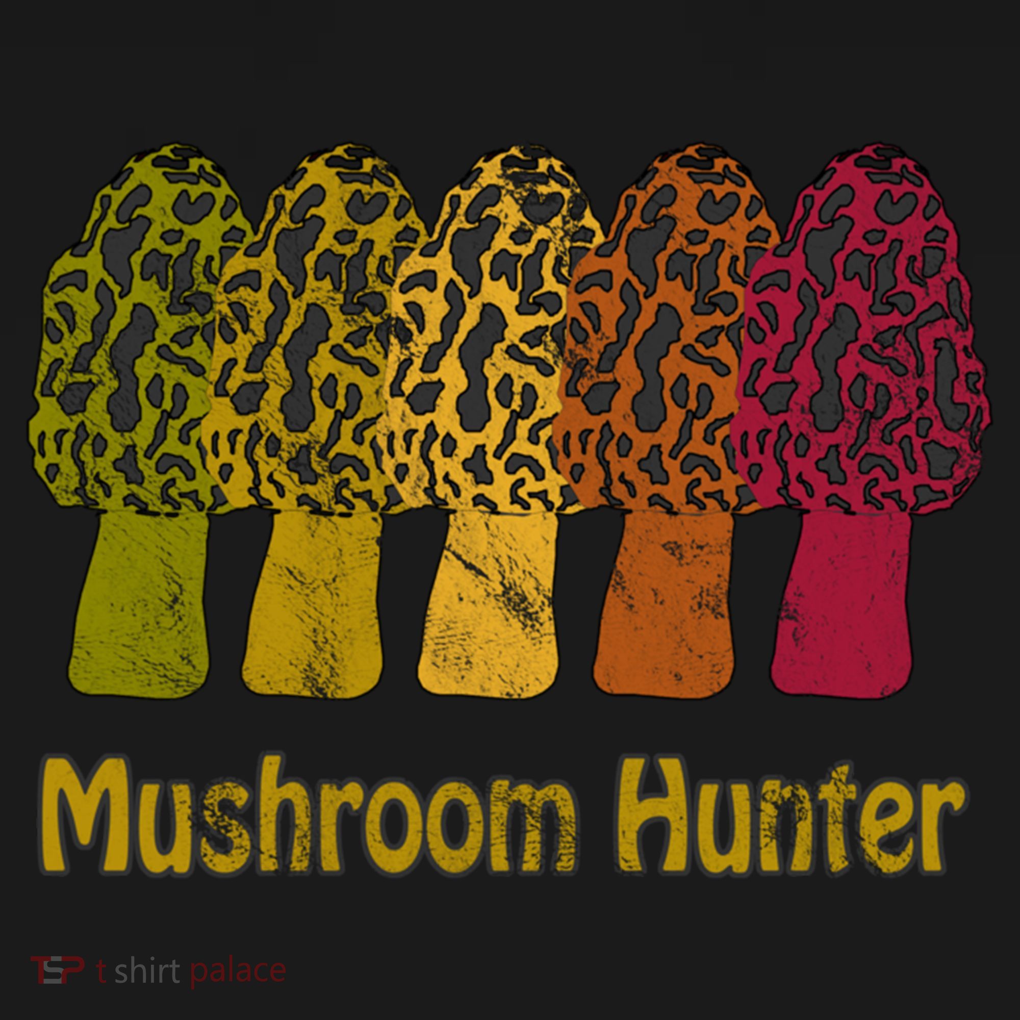 Mushroom Hunter Cute Gift Fun Morel Hunting Distressed Look Gift Backpack