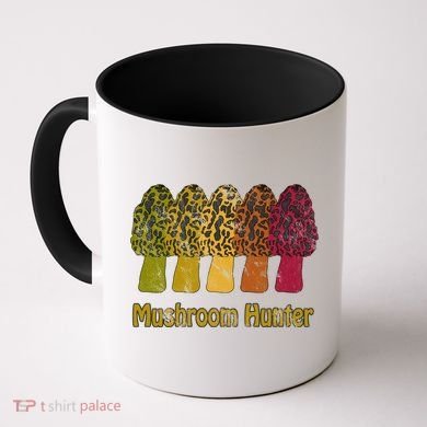 Mushroom Hunter Cute Gift Fun Morel Hunting Distressed Look Gift Coffee Mug