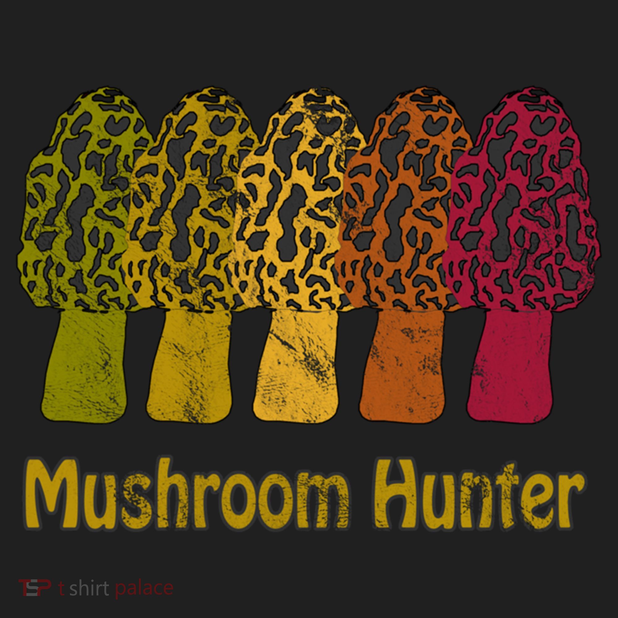 Mushroom Hunter Cute Gift Fun Morel Hunting Distressed Look Gift Hat