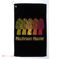 Mushroom Hunter Cute Gift Fun Morel Hunting Distressed Look Gift Golf Towel thumb 0