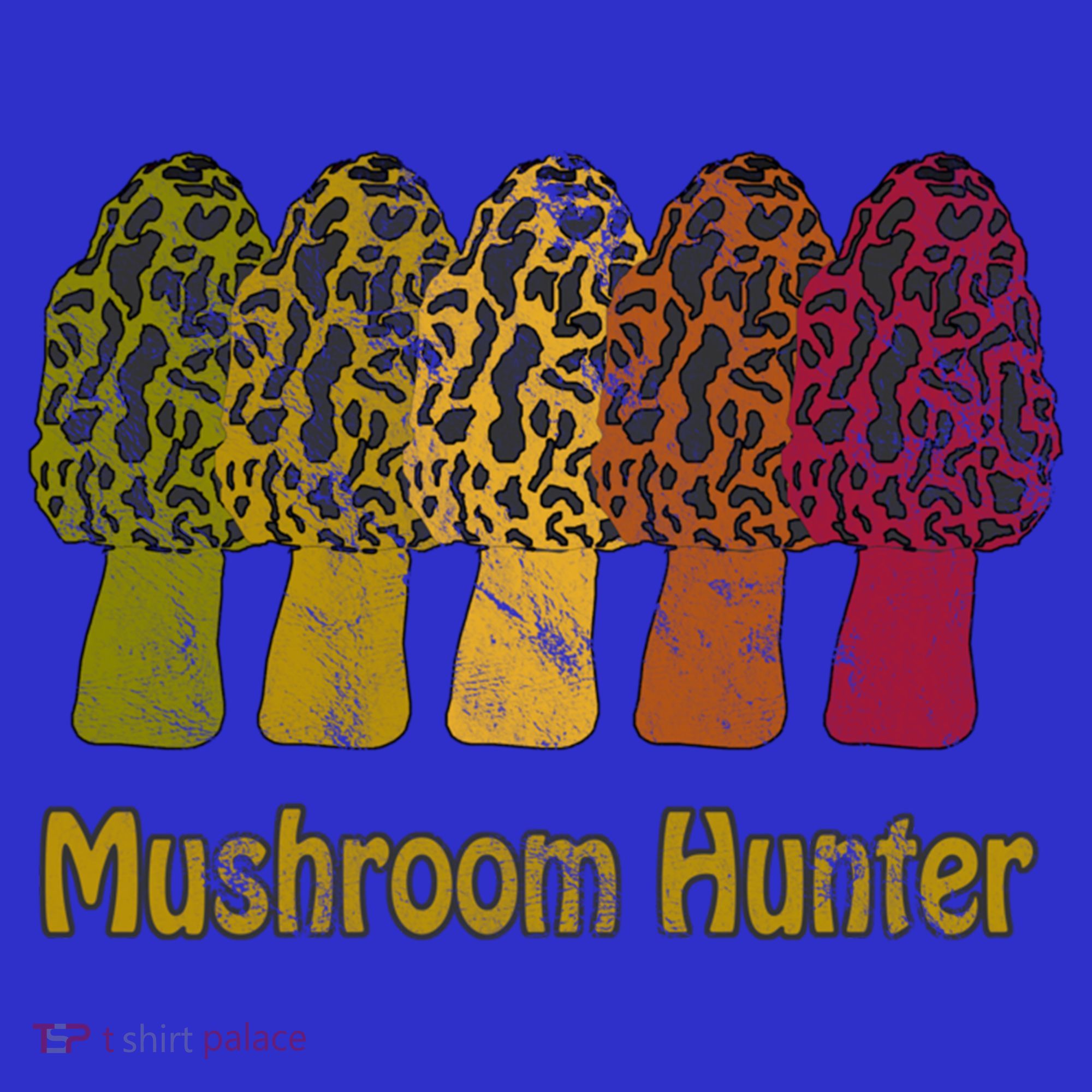 Mushroom Hunter Cute Gift Fun Morel Hunting Distressed Look Gift Apron