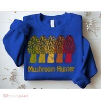 Mushroom Hunter Cute Gift Fun Morel Hunting Distressed Look Gift Sweatshirt thumb 2