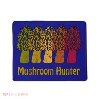 Mushroom Hunter Cute Gift Fun Morel Hunting Distressed Look Gift Mousepad thumb 0