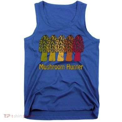 Mushroom Hunter Cute Gift Fun Morel Hunting Distressed Look Gift Tank Top