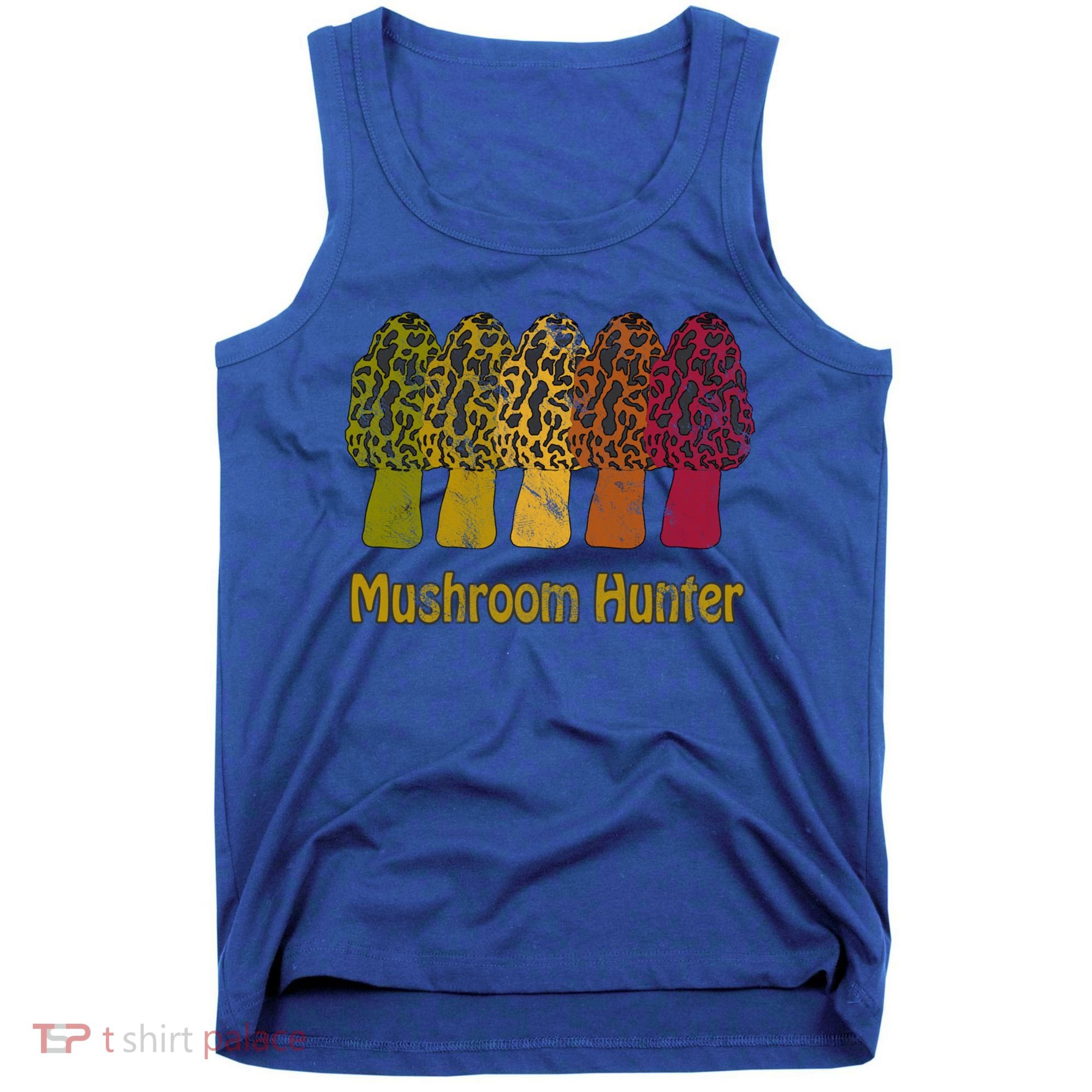 Mushroom Hunter Cute Gift Fun Morel Hunting Distressed Look Gift Tank Top