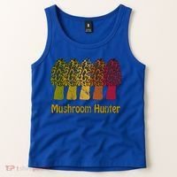 Mushroom Hunter Cute Gift Fun Morel Hunting Distressed Look Gift Tank Top thumb 2