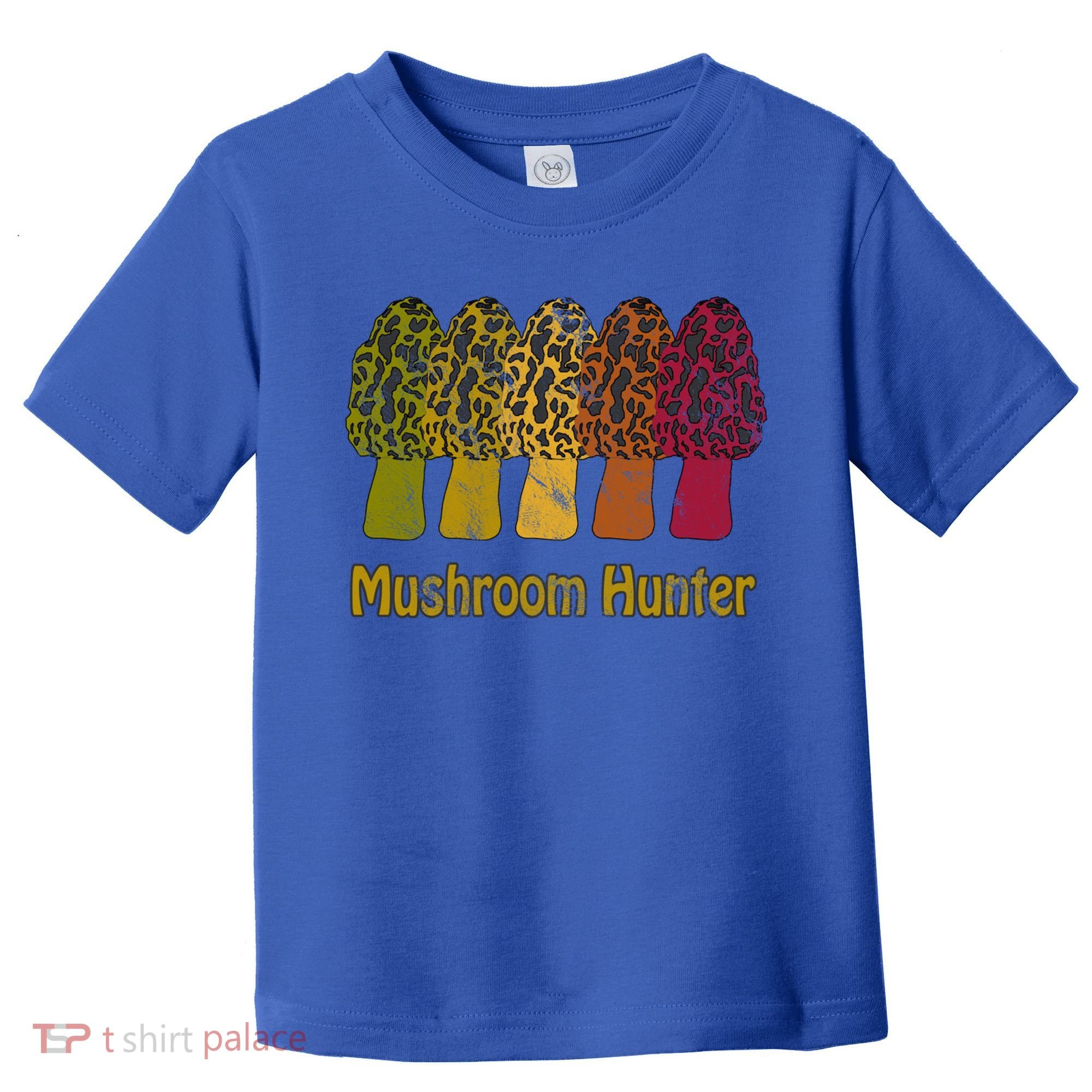 Mushroom Hunter Cute Gift Fun Morel Hunting Distressed Look Gift Toddler T-Shirt