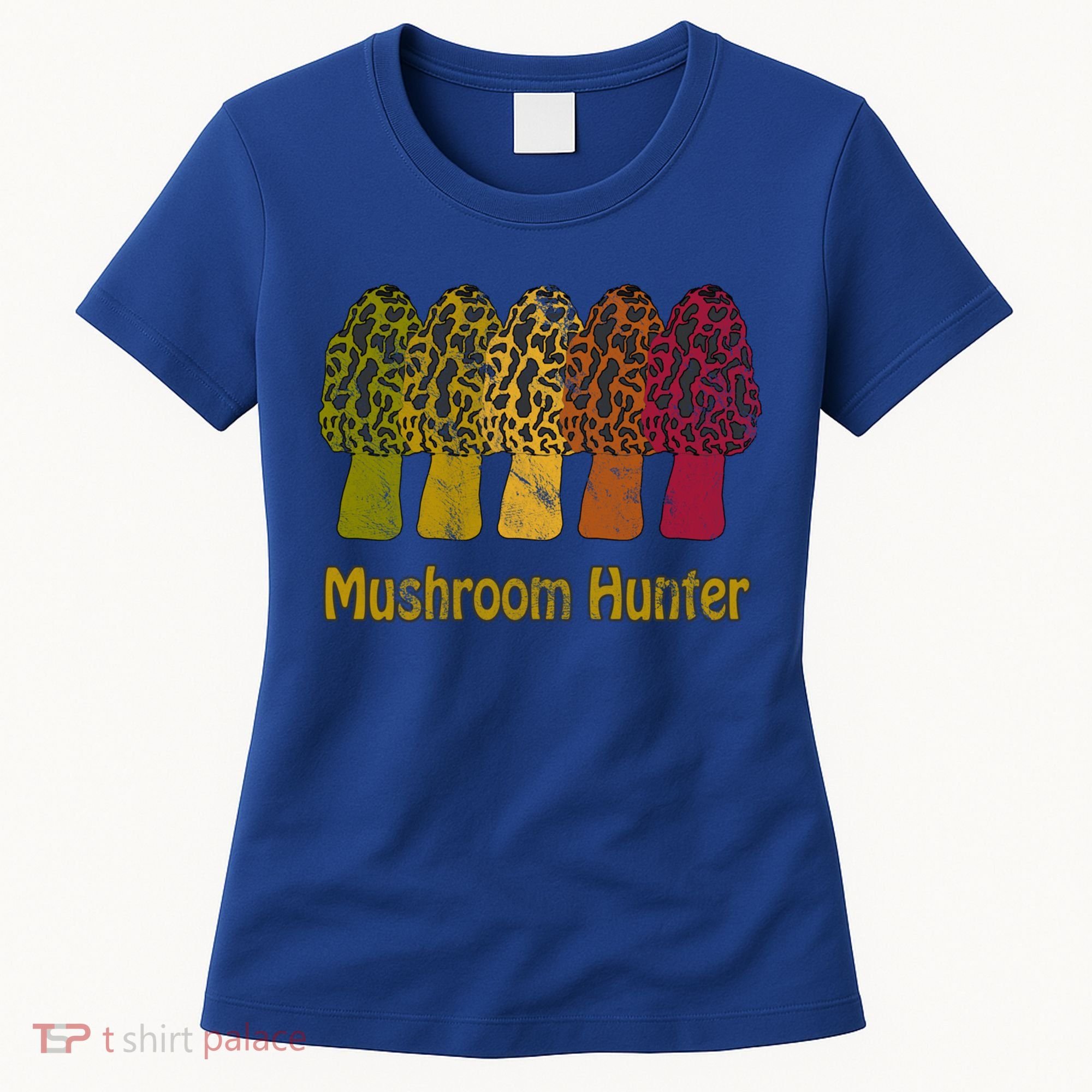 Mushroom Hunter Cute Gift Fun Morel Hunting Distressed Look Gift Women's T-Shirt