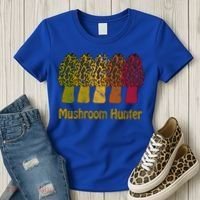 Mushroom Hunter Cute Gift Fun Morel Hunting Distressed Look Gift Women's T-Shirt thumb 3