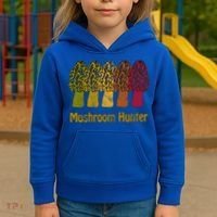 Mushroom Hunter Cute Gift Fun Morel Hunting Distressed Look Gift Kids Hoodie thumb 3