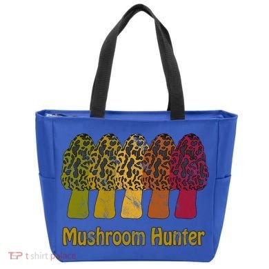 Mushroom Hunter Cute Gift Fun Morel Hunting Distressed Look Gift Tote Bag