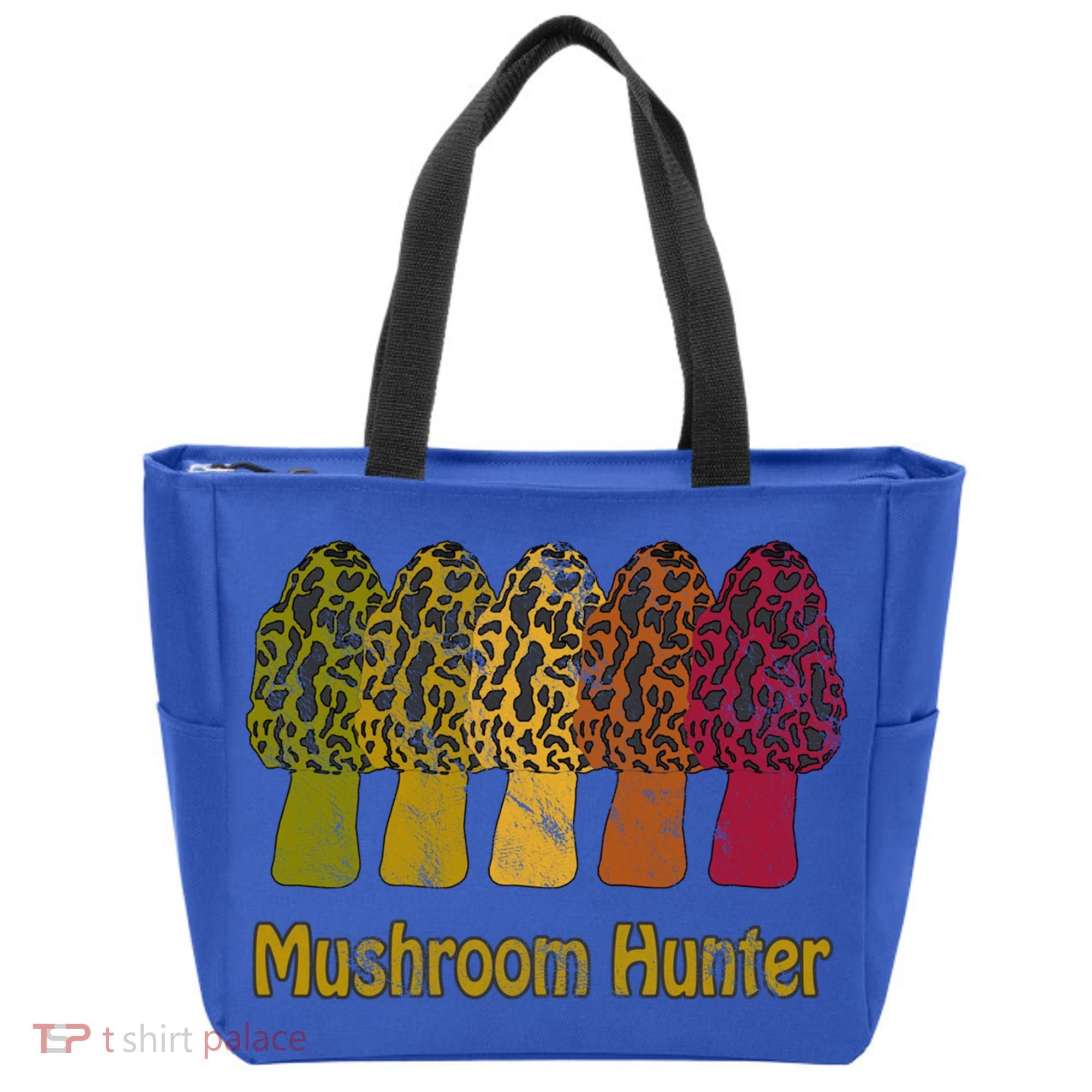 Mushroom Hunter Cute Gift Fun Morel Hunting Distressed Look Gift Tote Bag