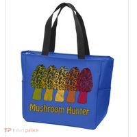 Mushroom Hunter Cute Gift Fun Morel Hunting Distressed Look Gift Tote Bag thumb 3