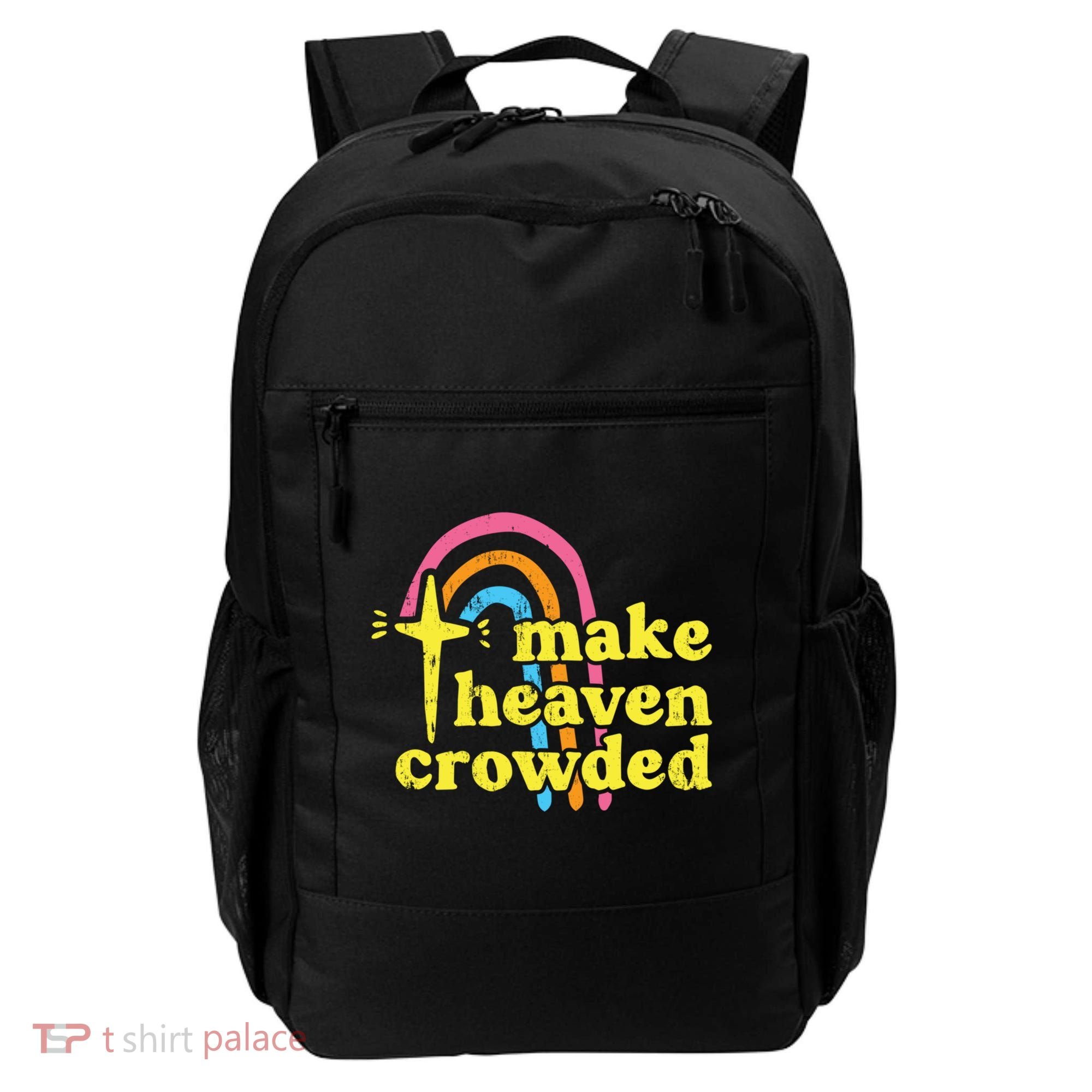 Make Heaven Crowded Cute Christian Missionary Pastor's Wife Meaningful Gift Backpack