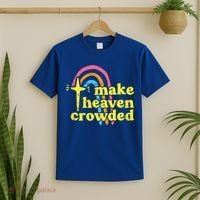 Make Heaven Crowded Cute Christian Missionary Pastor's Wife Meaningful Gift T-Shirt thumb 2
