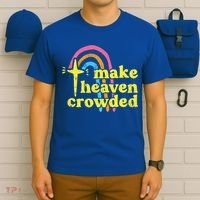 Make Heaven Crowded Cute Christian Missionary Pastor's Wife Meaningful Gift T-Shirt thumb 6