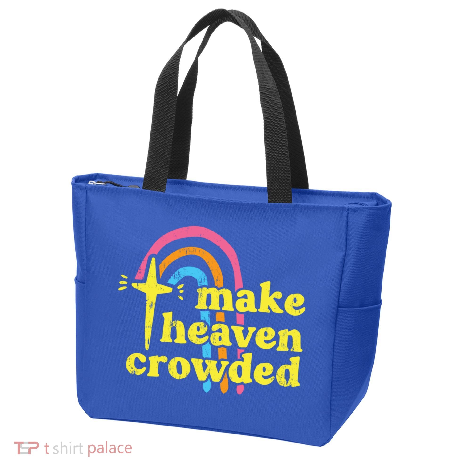 Make Heaven Crowded Cute Christian Missionary Pastor's Wife Meaningful Gift Tote Bag