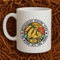 Mycologist Hiking Club We Might Not Get There Sloth Coffee Mug thumb 2