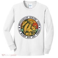 Mycologist Hiking Club We Might Not Get There Sloth Kids Long Sleeve Shirt thumb 0