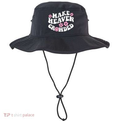 Make Heaven Crowded Christian Quote Saying Words On Back Bucket Hat