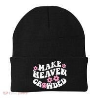Make Heaven Crowded Christian Quote Saying Words On Back Beanie thumb 0