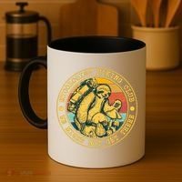 Mycologist Hiking Club We Might Not Get There Sloth Coffee Mug thumb 4