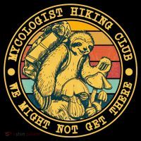 Mycologist Hiking Club We Might Not Get There Sloth Coffee Mug thumb 5