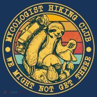 Mycologist Hiking Club We Might Not Get There Sloth Women's Tank Top thumb 5