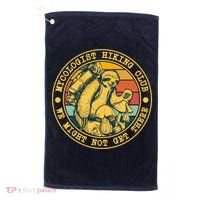 Mycologist Hiking Club We Might Not Get There Sloth Golf Towel thumb 0