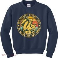 Mycologist Hiking Club We Might Not Get There Sloth Kids Sweatshirt thumb 0