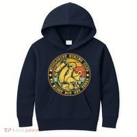 Mycologist Hiking Club We Might Not Get There Sloth Kids Hoodie thumb 0