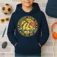 Mycologist Hiking Club We Might Not Get There Sloth Kids Hoodie thumb 2