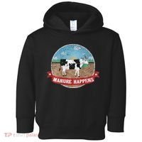 Manure Happens Cattle Ranch Farm Cow Dairy Humor Toddler Hoodie thumb 0