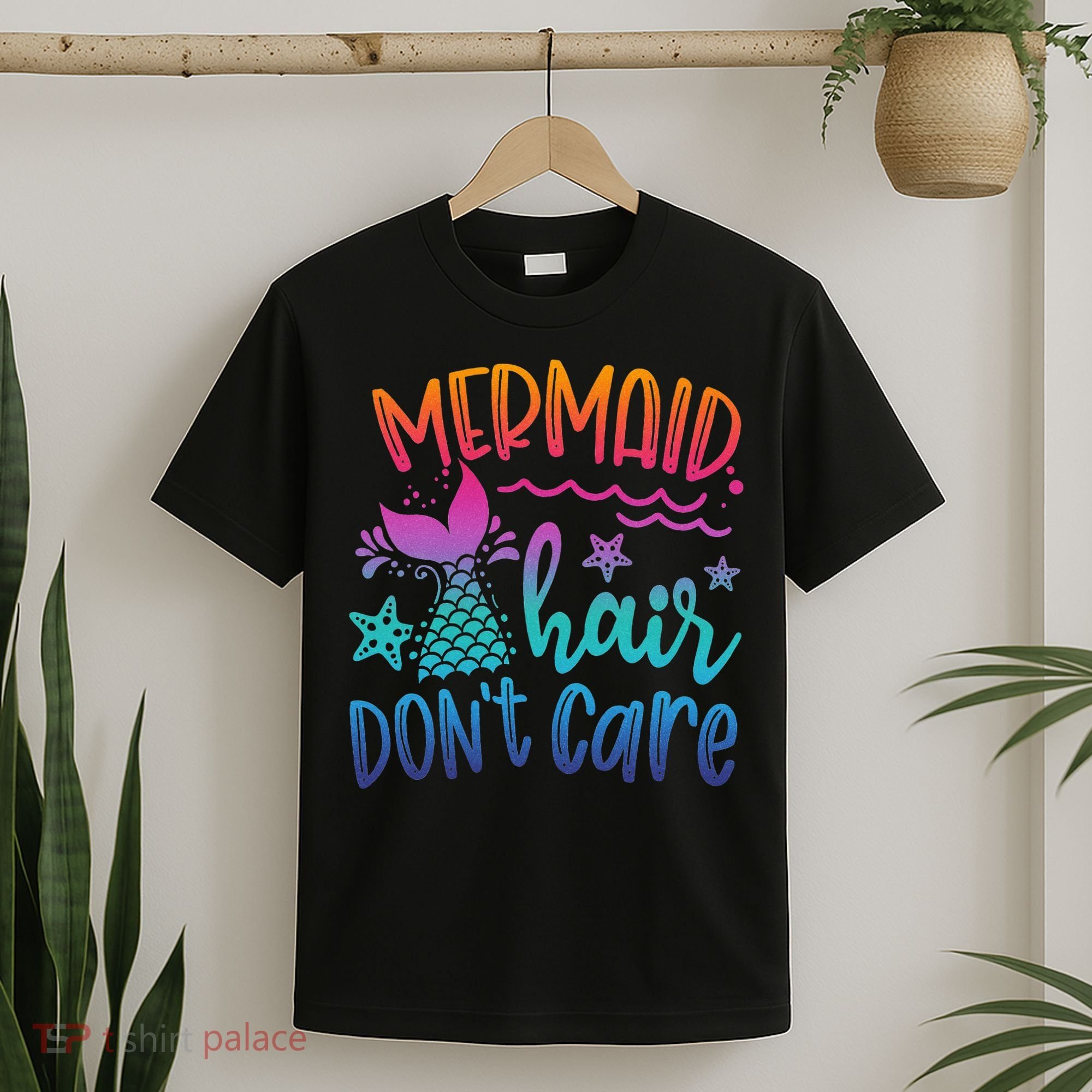Mermaid Hair Don't Care Matching Outfit funny ocean T-Shirt