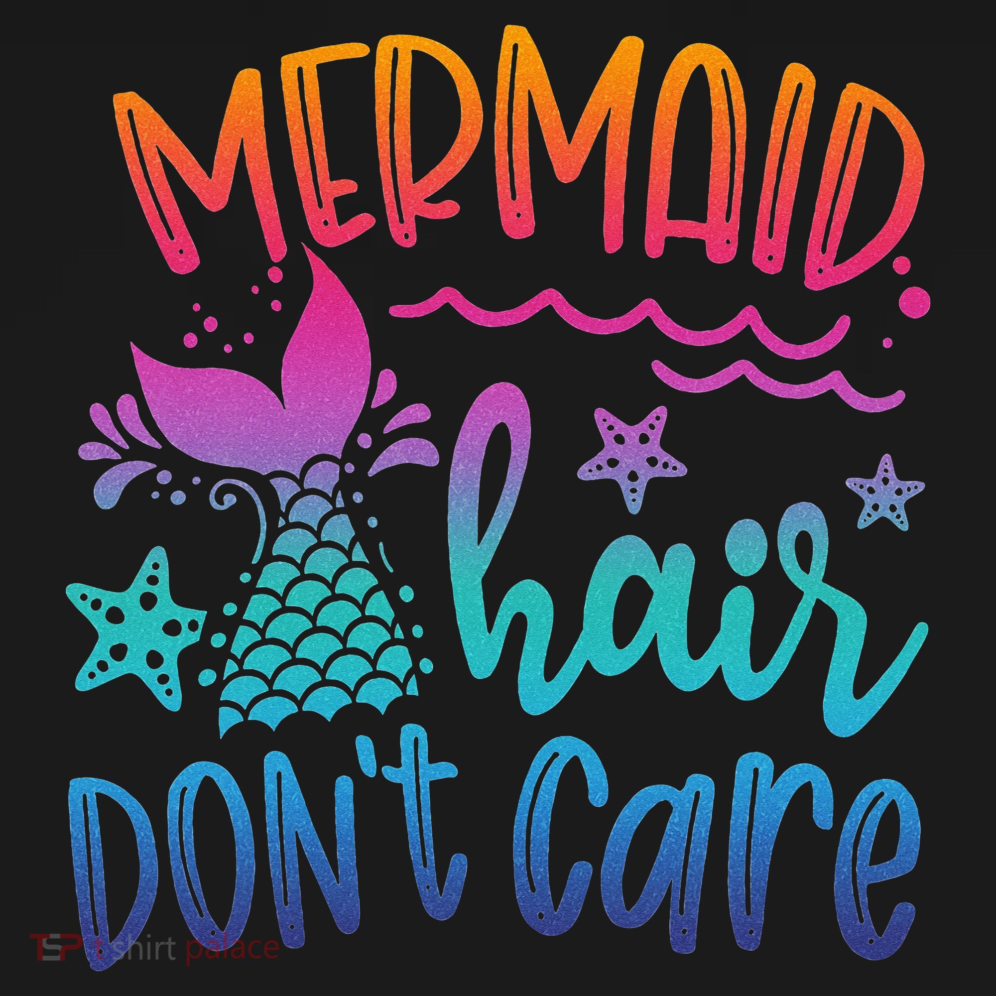 Mermaid Hair Don't Care Matching Outfit funny ocean Women's Hoodie