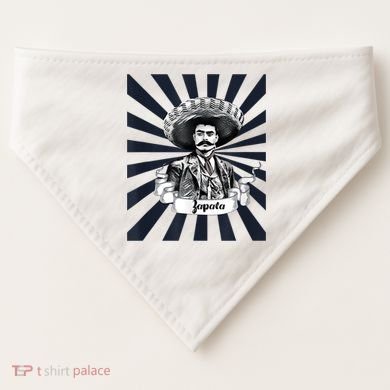Mexican Hero Emiliano Zapata USA-Made Doggie Bandana