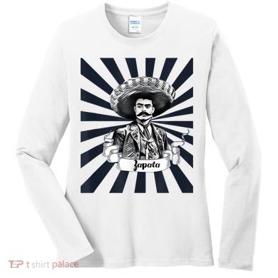 Mexican Hero Emiliano Zapata Women's Long Sleeve Shirt
