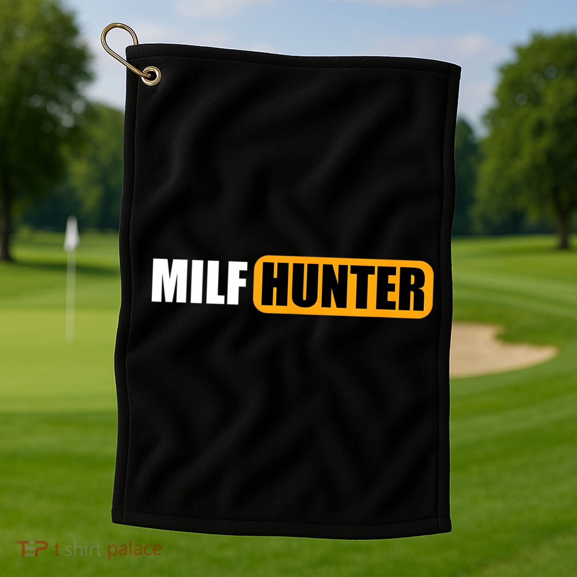 MILF HUNTER Erotic Gift For Adults Golf Towel
