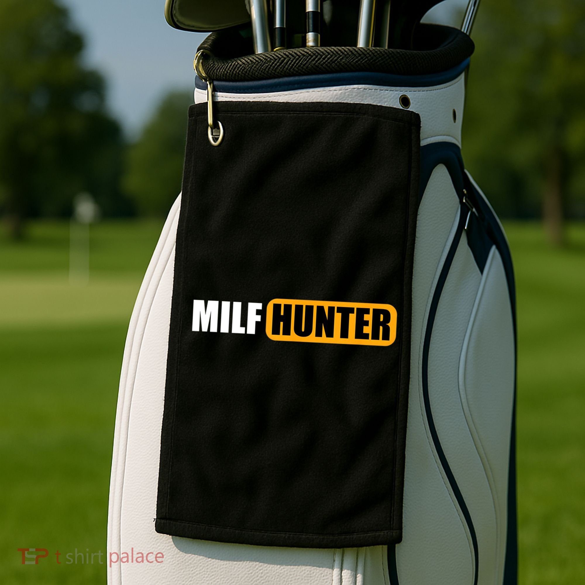 MILF HUNTER Erotic Gift For Adults Golf Towel