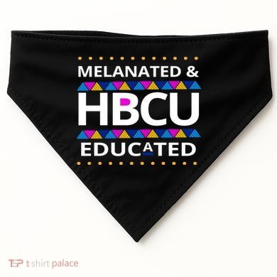 Melanated HBCU Educated USA-Made Doggie Bandana