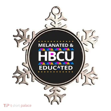 Melanated HBCU Educated Ornament